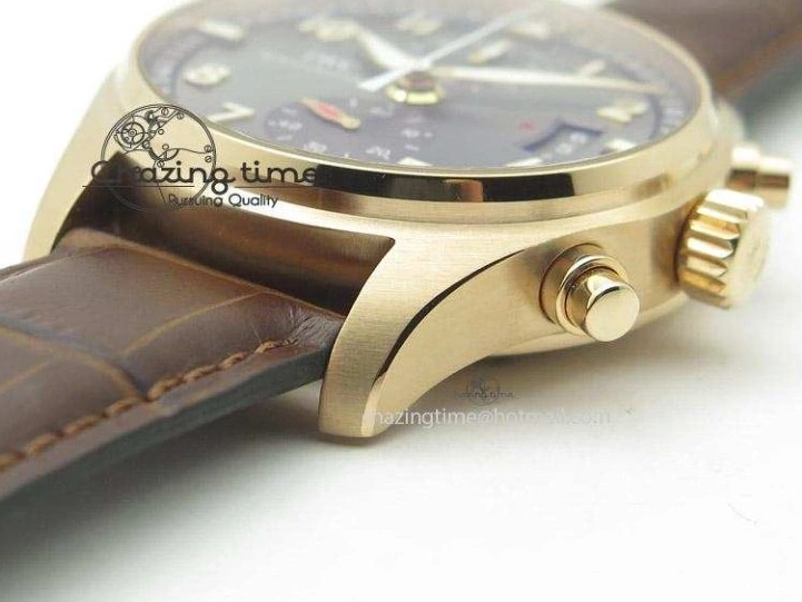 MIROTIME 0522 Pilot Chrono RG 3878 ZF Best Edition Grey Dial On Brown Leather Strap A UrbanChic 7330